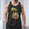 Retro Christmas Ornament Book Christmas Teacher Librarian Men Tank Top