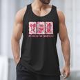 Retro Coquette Bow All Booked For Valentines Book Lover Cute Men Tank Top