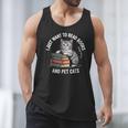 Retro I Just Want To Read Books And Pet Cats Men Tank Top Retro I Just Want To Read Books And Pet Cats Men Tank Top