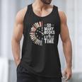 Retro So Many Books Little Time Book Clock Reading Men Tank Top