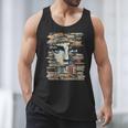 RtY Book Man Graphic Eyes Colorful Art Small Men Tank Top