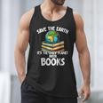 Save The Earth It’s The Only Planet With Books Men Tank Top