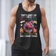 School Secretary Read Books And Know Things Flowers Flamingo Men Tank Top