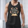 She Blooms Among The Pages Women Mom Wife Floral Book Quote Men Tank Top