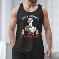 Silly Goose With Books Teacher Club School Educator Men Tank Top