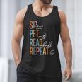 Sip Tea Pet Cats Read Books Repeat Book Cat Lover Men Tank Top Sip Tea Pet Cats Read Books Repeat Book Cat Lover Men Tank Top