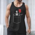 Skeleton Books Read Book Reading Librarian Across America Men Tank Top