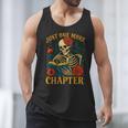 Skeleton Read Book Just One More Chapter Floral Book Lover Men Tank Top