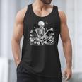 Skeleton Reading Book Floral Dark For Book Lovers Men Tank Top Skeleton Reading Book Floral Dark For Book Lovers Men Tank Top