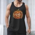 Smart Book Pumpkin Retro Fall Teacher Reading Halloween Men Tank Top