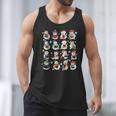 Snowman Reading Book Christmas Cozy Book Lover Bookish Men Tank Top Snowman Reading Book Christmas Cozy Book Lover Bookish Men Tank Top
