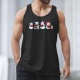 Snowman Reading Books Teacher Librarian Bookworm Christmas Men Tank Top