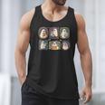 Spooky Teacher Halloween Ghost Reading Book Trick Or Treat Men Tank Top Spooky Teacher Halloween Ghost Reading Book Trick Or Treat Men Tank Top