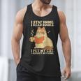 I Stay Home I Read Books I Pet My Cat I Regret Nothing Women Men Tank Top