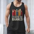 Support Banned Books Freedom I'm With The Banned Men Tank Top