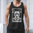 Tarot Card Vintage Pit Bull Pittie Dog Book Lover The Reader Men Tank Top Tarot Card Vintage Pit Bull Pittie Dog Book Lover The Reader Men Tank Top
