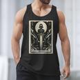 Tarot Cards Guide Book Esoteric Mysticism Clothing Tarot Card Justice Men Tank Top