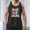Teach Inspire Grow Everyday Read Your Heart Out Valentine Book-Themed Small Men Tank Top