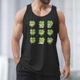 Teacher Reading Shamrock St Patrick’s Day Book Lover Kids Men Tank Top