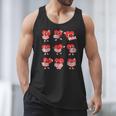 Teacher Valentines Day Reading Book Lover Bookworm Library Men Tank Top