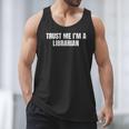 Trust Me Im A Librarian Reading Books Humor Men Tank Top