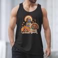 Turkey Read Books Reading Fall Thanksgiving Teacher Men Tank Top
