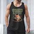 Unearth A Story Fox Reads a Book Men Tank Top Unearth A Story Fox Reads a Book Men Tank Top