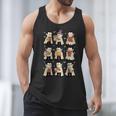 Vampire Reading Books Halloween Cute Teens Kids Men Tank Top