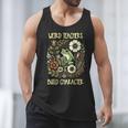 Weird Teachers Build Character Frog Reading Book Librarian Men Tank Top
