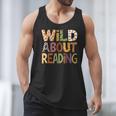 Wild About Reading Book Animal Children's Book Lover Teacher Men Tank Top Wild About Reading Book Animal Children's Book Lover Teacher Men Tank Top