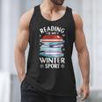 Winter Reading Book Bookworm Winter Men Tank Top
