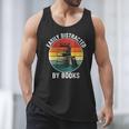 Women's Easily Distracted By Books Men Tank Top