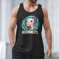 Women's Readsolotl Kawaii Axolotl Reading Book Lover Men Tank Top
