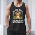 Women's Wild About Reading Book Reader Lion Zoo Animals Kids Men Tank Top Women's Wild About Reading Book Reader Lion Zoo Animals Kids Men Tank Top