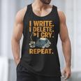 I Write Book Writer Author Book Writing Novelist Men Tank Top