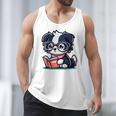 Adorable Book Lover Border Collie With Reading Glasses Cute Raglan Baseball Tee Men Tank Top Adorable Book Lover Border Collie With Reading Glasses Cute Raglan Baseball Tee Men Tank Top