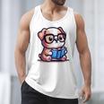 Adorable Book Lover Bulldog With Reading Glasses Cute Raglan Baseball Tee Men Tank Top Adorable Book Lover Bulldog With Reading Glasses Cute Raglan Baseball Tee Men Tank Top