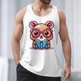 Adorable Book Lover Quokka With Reading Glasses Cute Men Tank Top Adorable Book Lover Quokka With Reading Glasses Cute Men Tank Top