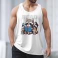 Animals Raccoon Reading Book Librarian Across America Kids Men Tank Top