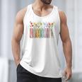 Applied Behavior Analysis Book Wildflower ABA RBT Therapist Premium Tri-Blend Men Tank Top