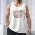 Barely Tolerable Book Floral Bookworm Lover Bookish Premium Men Tank Top