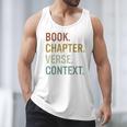 Book Chapter Verse Christian Bible Reformed Theology Men Tank Top Book Chapter Verse Christian Bible Reformed Theology Men Tank Top