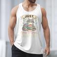 Book Lover Cute Cat Coffee Just 1 More Chapter Cozy Reading Men Tank Top