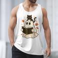 Books Ghost Reading Book Halloween Library Cat Fall Men Tank Top Books Ghost Reading Book Halloween Library Cat Fall Men Tank Top