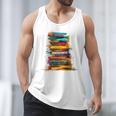 Books Painting Colorful Art Abstract Graphic Books Men Tank Top Books Painting Colorful Art Abstract Graphic Books Men Tank Top