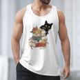 Cat And Books Flowers Reading Club Cat Lover Bookworm Men Tank Top Cat And Books Flowers Reading Club Cat Lover Bookworm Men Tank Top