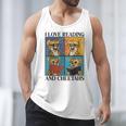 Cheetah Love Reading And Cheetahs Kids Bookworm Men Tank Top