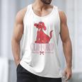 Clifford The Big Red Dog Pink Text With Bow Illustrated Book Men Tank Top
