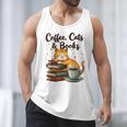 Coffee Cats And Books Lover For Women & Girls Coffee Men Tank Top Coffee Cats And Books Lover For Women & Girls Coffee Men Tank Top