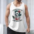 I Like My Coffee ICY & My Books Spicy For Book Lovers Men Tank Top I Like My Coffee ICY & My Books Spicy For Book Lovers Men Tank Top